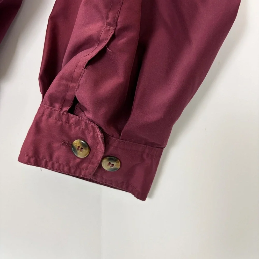 Grand Slam Munsingwear XXL Harrington Jacket Burgundy Zip Windbreaker Vintage